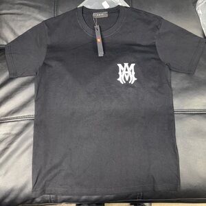 AMIRI Black Short Sleeve Tee with Logo
